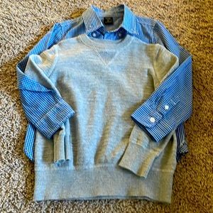 Gap kids size 5 Sweater and Button Down Shirt